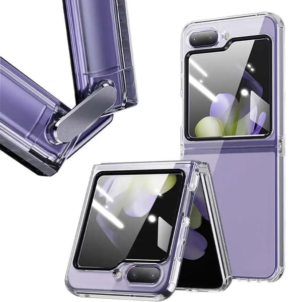 Galaxy Z Flip 5 - Genomskinligt silikonfodral