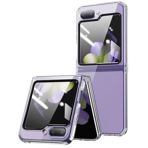 Galaxy Z Flip 5 - Genomskinligt silikonfodral