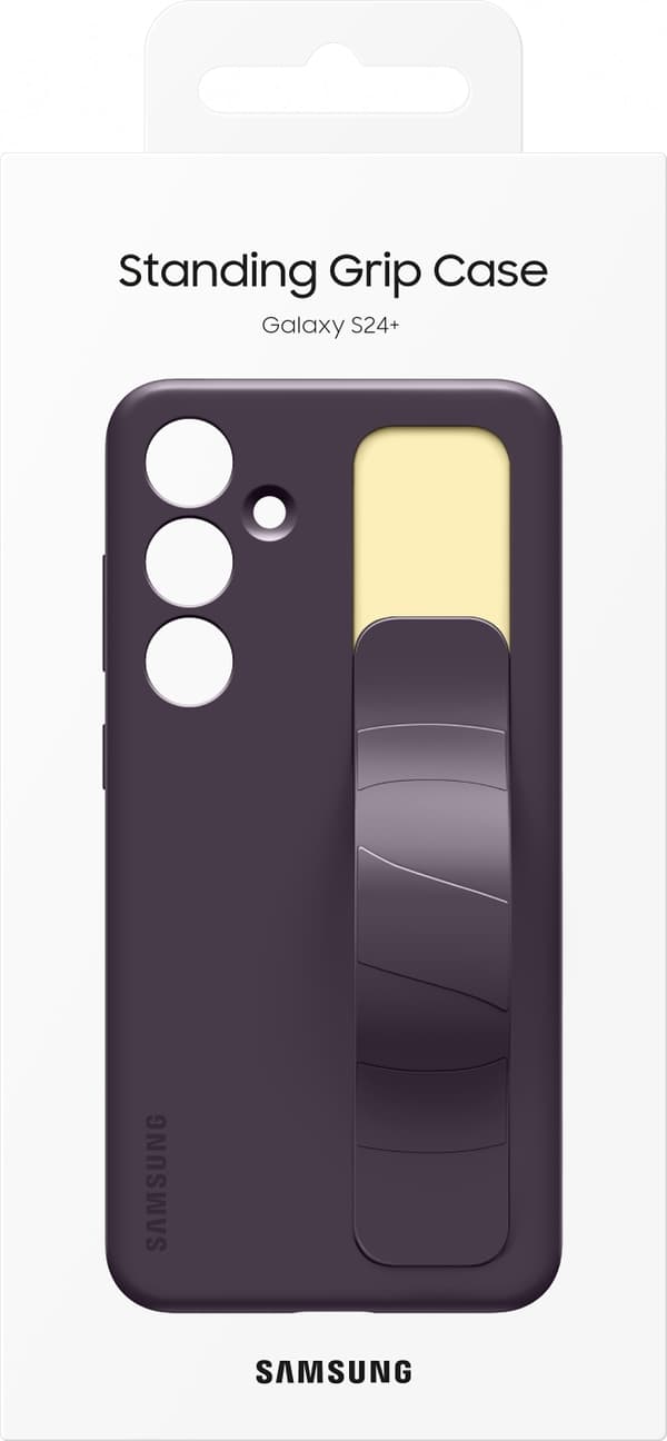 Samsung Galaxy S24+ Standing Grip Case -suojakotelo, tummanvioletti