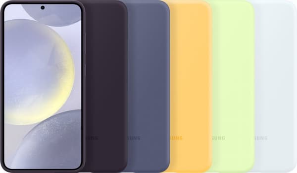 Samsung Galaxy S24+ Silicone Case -suojakotelo, valkoinen