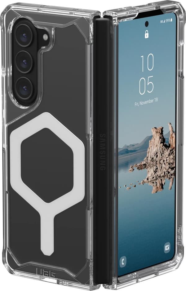 Urban Armor Gear Samsung Galaxy Z Fold5 Plyo Pro, Ice/Silver