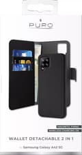 Miniatyrbillede 4 af 4: Puro Samsung Galaxy A42 5G EcoLeather Wallet Detach black