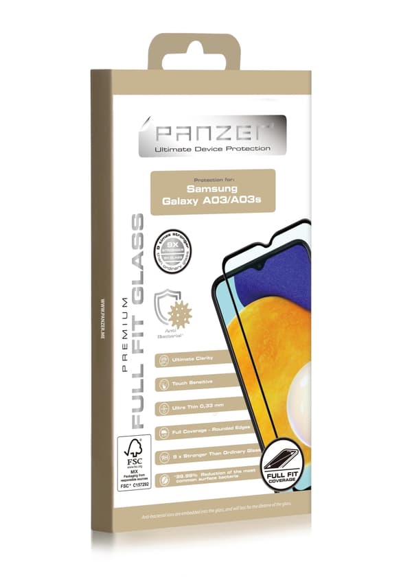 panzer Samsung Galaxy A03/A03s Full-fit Glass Black