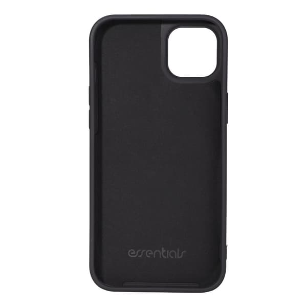 Essentials iPhone 14 Plus Mag-bakdeksel i silikon, svart