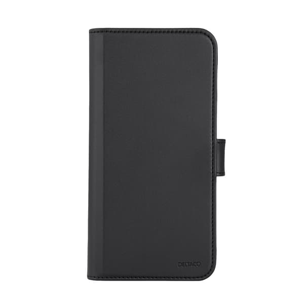 DELTACO Lommebokveske, 2-i-1, iPhone 15 Plus, magnetisk deksel, svart