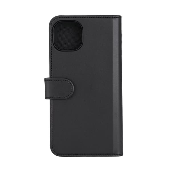DELTACO Lommebokveske, 2-i-1, iPhone 15 Plus, magnetisk deksel, svart