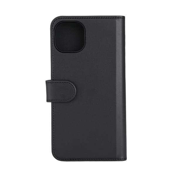 DELTACO Lommebokveske, 2-i-1, iPhone 15 Plus, magnetisk deksel, svart