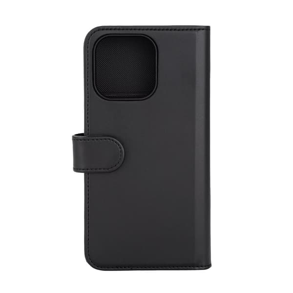 DELTACO Wallet case, 2-in-1, iPhone 15 Pro Max, magnetic cover,black