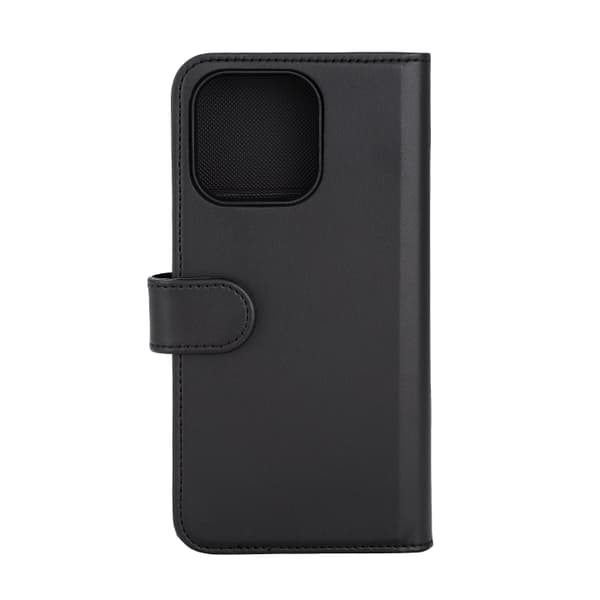 DELTACO Wallet case, 2-in-1, iPhone 15 Pro Max, magnetic cover,black
