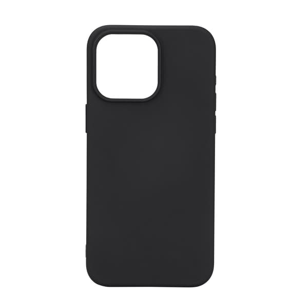 Essentials iPhone 15 Pro Max silicone back cover, black