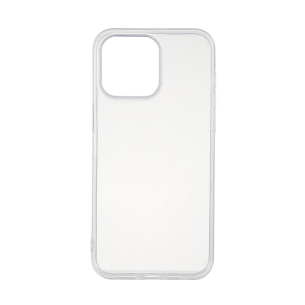 Essentials iPhone 15 Pro Max recycled TPU back cover, transparent