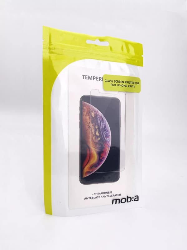 moba iPhone XR/11, hærdet glas