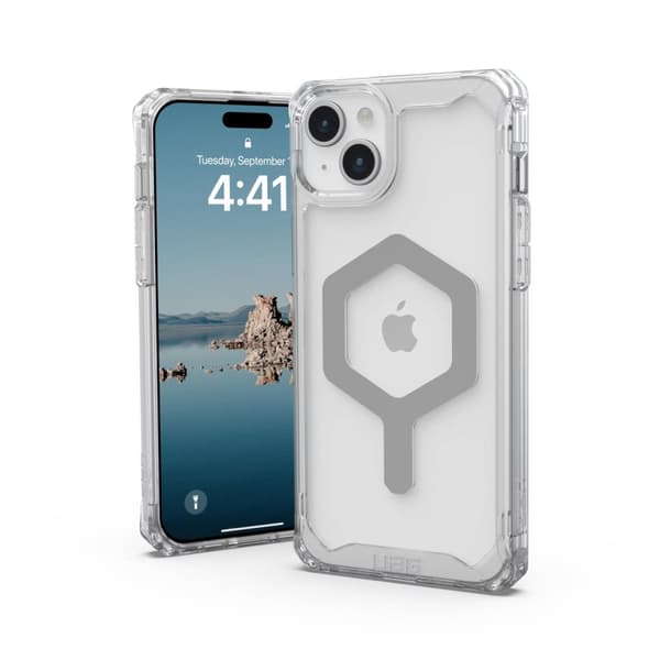Urban Armor Gear iPhone 15 Plus Plyo Magsafe  - Ice/Silver