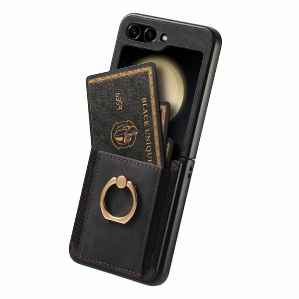 Samsung Galaxy Z Flip 5 - Ringhållare Stötsäkert Korthållarskal