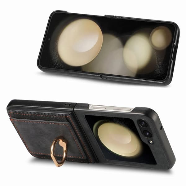 Samsung Galaxy Z Flip 5 - Ringhållare Stötsäkert Korthållarskal