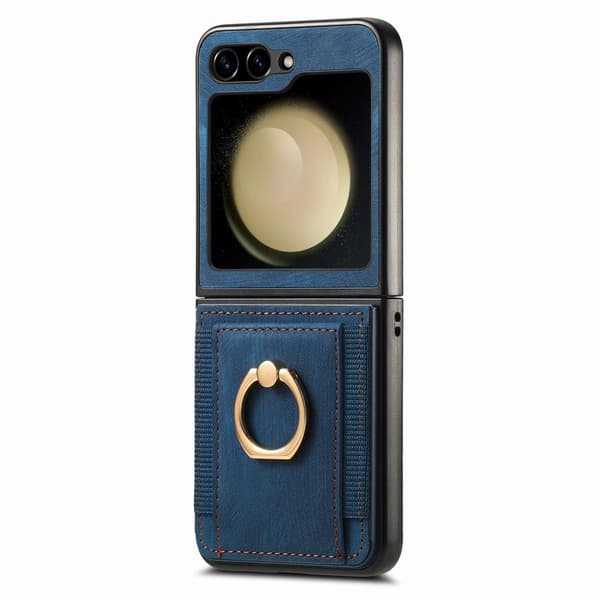 Samsung Galaxy Z Flip 5 - Ringhållare Stötsäkert Korthållarskal