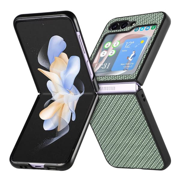 Fiber mönster stilfodral för Samsung Galaxy Z Flip 5
