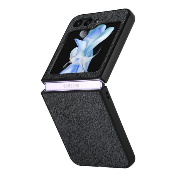 Galaxy Z Flip 5 - Elegant Litchi-mönstrat skal