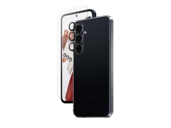 PanzerGlass SAFE. by ® 3-i-1 beskyttelsespakke Samsung Galaxy A55 5G, Samsung, Samsung - Galaxy A55 5G, Tørr applikasjon, Ripebestandig, Støtsikker,