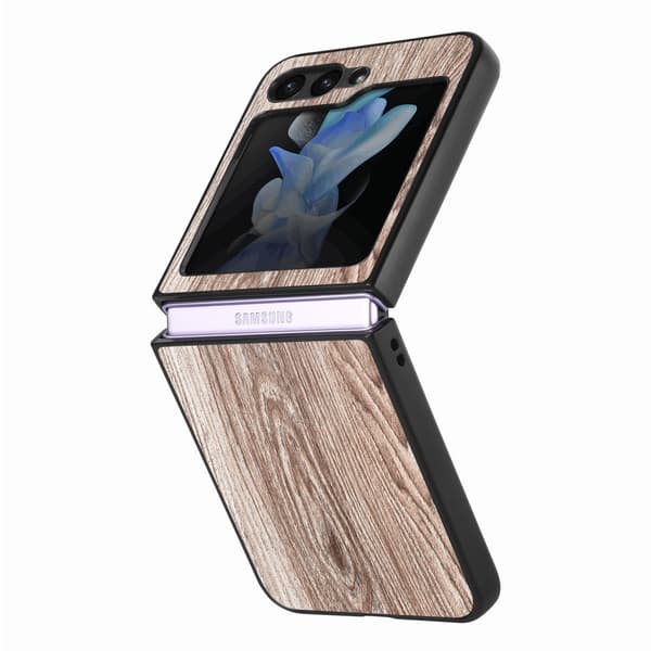 Trätextur Skal för Samsung Galaxy Z Flip5 5G