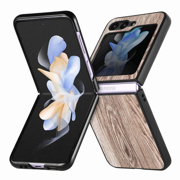 Trätextur Skal för Samsung Galaxy Z Flip5 5G