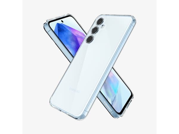 Spigen Ultra Hybrid - Baksidedeksel for mobiltelefon - polykarbonat - krystallklar - for Samsung Galaxy A55