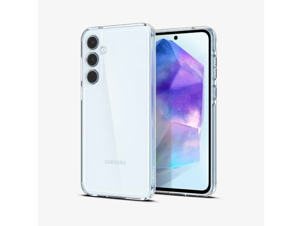 Spigen Ultra Hybrid - Baksidedeksel for mobiltelefon - polykarbonat - krystallklar - for Samsung Galaxy A55