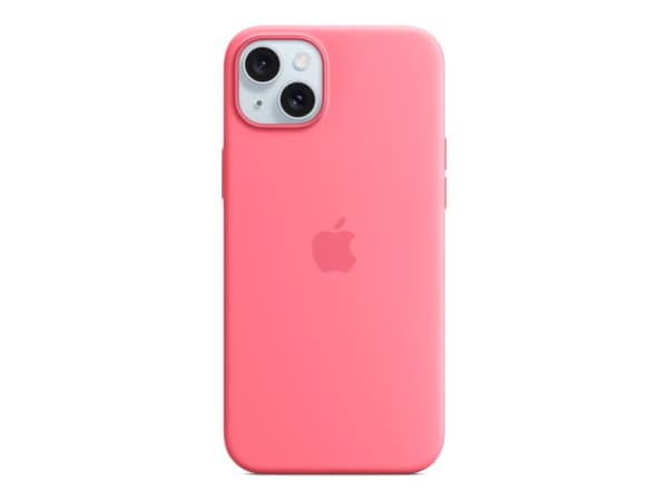 Apple - Baksidesskydd för mobiltelefon - MagSafe-kompatibilitet - silikon - rosa - för iPhone 15 Plus