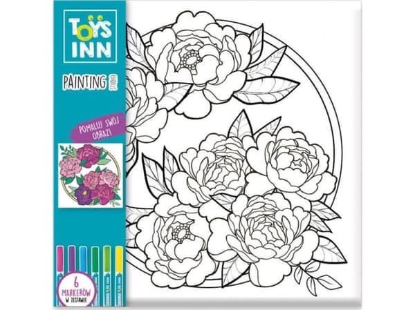 Stnux-bilde for fargelegging med Peonie 8387 STNUX-tusjer