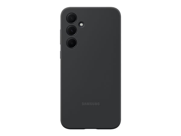 Samsung EF-PA356 - Baksidedeksel for mobiltelefon - silikon - svart - for Galaxy A35
