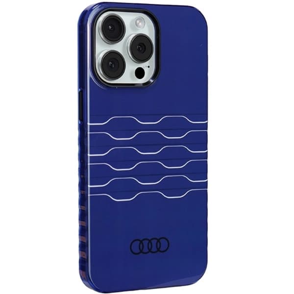 Audi iPhone 15 Pro Max Mobilskal Magsafe IML - Blå