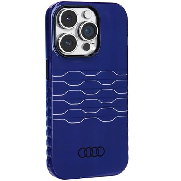 Audi iPhone 14 Pro Mobilskal Magsafe IML - Blå