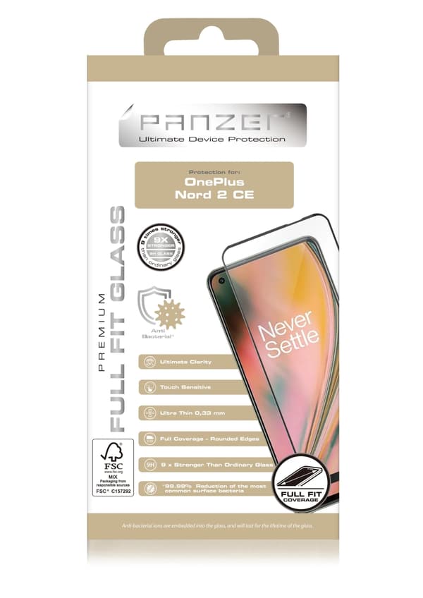 panzer OnePlus Nord CE 2 Full-fit Glass Black