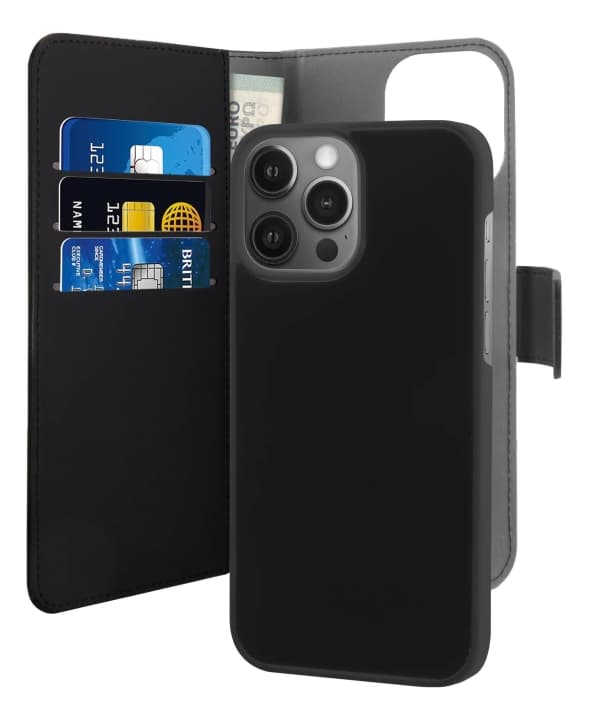 Puro iPhone 13 Pro Max EcoLeather Wallet Detach. svart