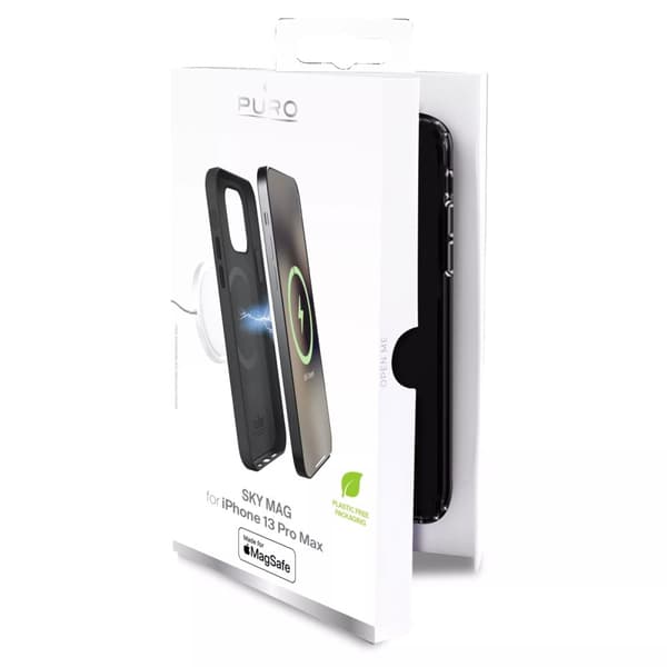 Puro iPhone 13 Pro Max SKYMAG Cover Leather Look, Black