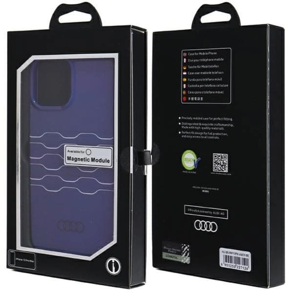 Audi iPhone 13 Pro Max Mobilskal Magsafe IML - Blå