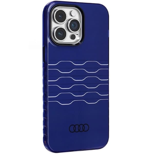 Audi iPhone 14 Pro Max Mobilskal Magsafe IML - Blå