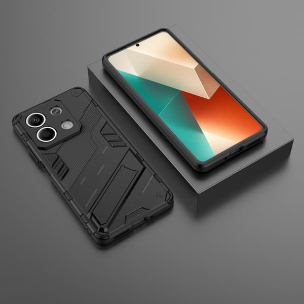 Til Xiaomi Redmi Note 13 Cover Case Shell Back med stativ
