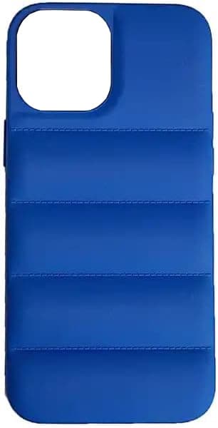 Puffer-etui til iPhone 14 Plus, blå