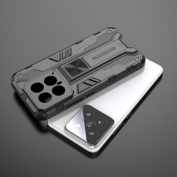 Til Xiaomi 14 Cover Case Shell Back med stativ
