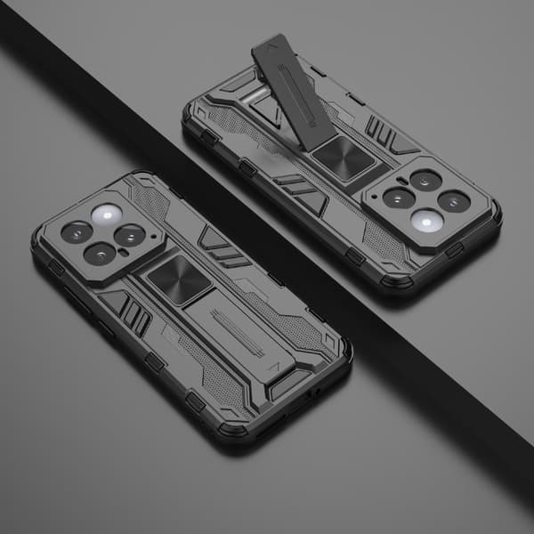 Til Xiaomi 14 Cover Case Shell Back med stativ