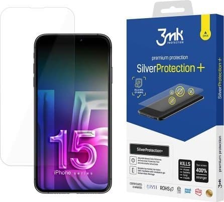 3MK SilverProtection+, iPhone 15 Plus, 1 styck
