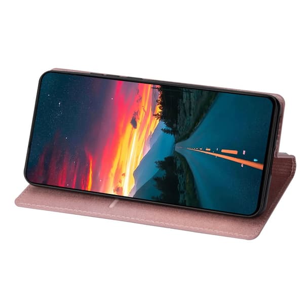 Glitter Plånboksfodral Samsung Galaxy A15 Roséguld