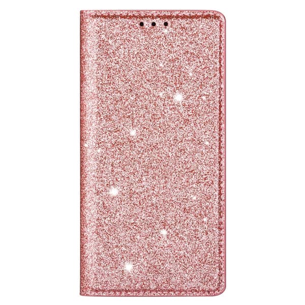Glitter Plånboksfodral Samsung Galaxy A15 Roséguld
