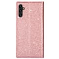 Miniatyrbild 7 av 7: Glitter Plånboksfodral Samsung Galaxy A15 Roséguld