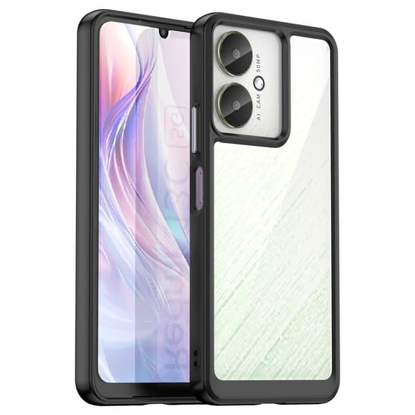 För Xiaomi Redmi 13C Fodral Skal Baksida Hybrid TPU+Akryl