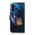 Pikkukuva 3 / 5: Lompakkokotelo Samsung Galaxy A15 - Pöllöt Kuunvalossa