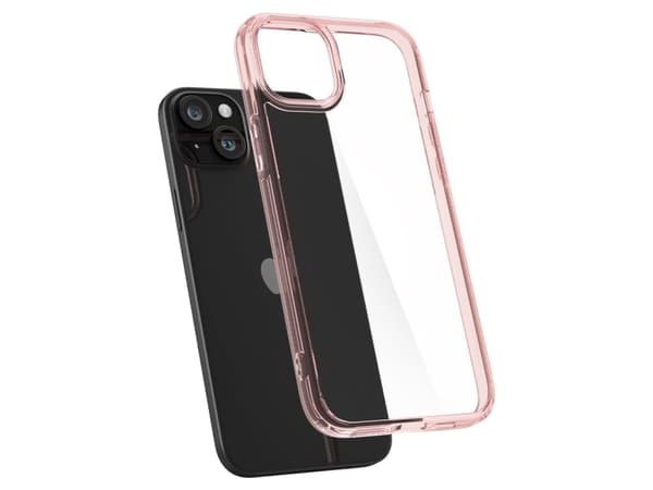Spigen ACS06795, Etui, Apple, iPhone 15, 15,5 cm (6.1"), Rosa, Gjennomsiktig