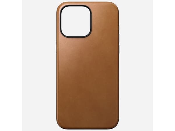 Nomad Modern Leather Case, Etui, Apple, iPhone 15 Pro Max, 17 cm (6.7"), Tan (gul-brun)