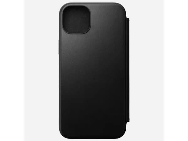 Dėklas Nomad Modern Leather Folio case for iPhone 15 Plus 6,7" juodas